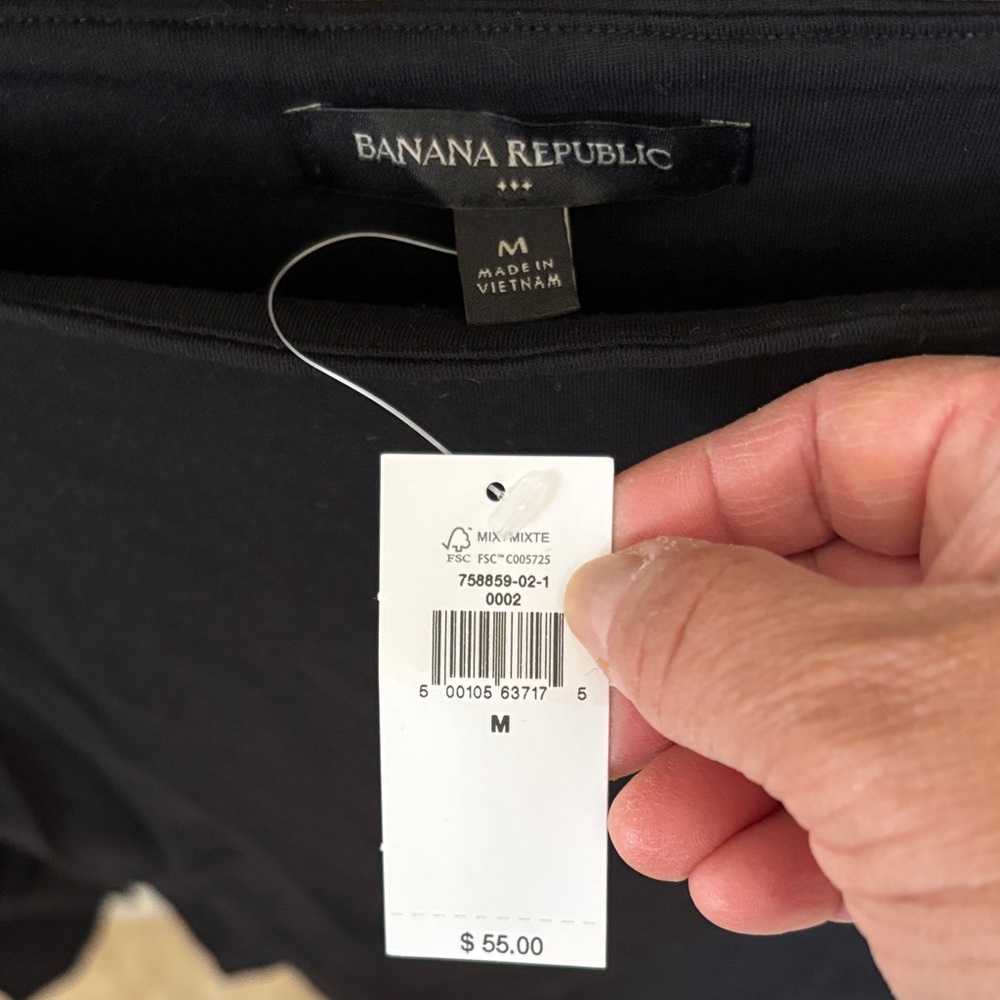 Banana Republic Black Long Sleeve Bodysuit - Picture 3 of 4